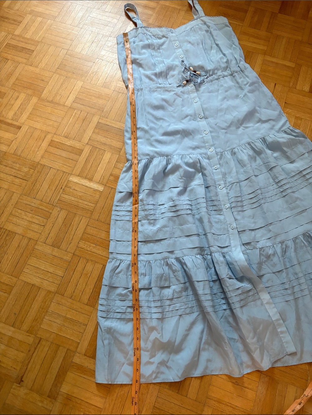 Yong Fabulous and Broke Light Blue Button-Front Maxi Sundress - Picture 6 of 11